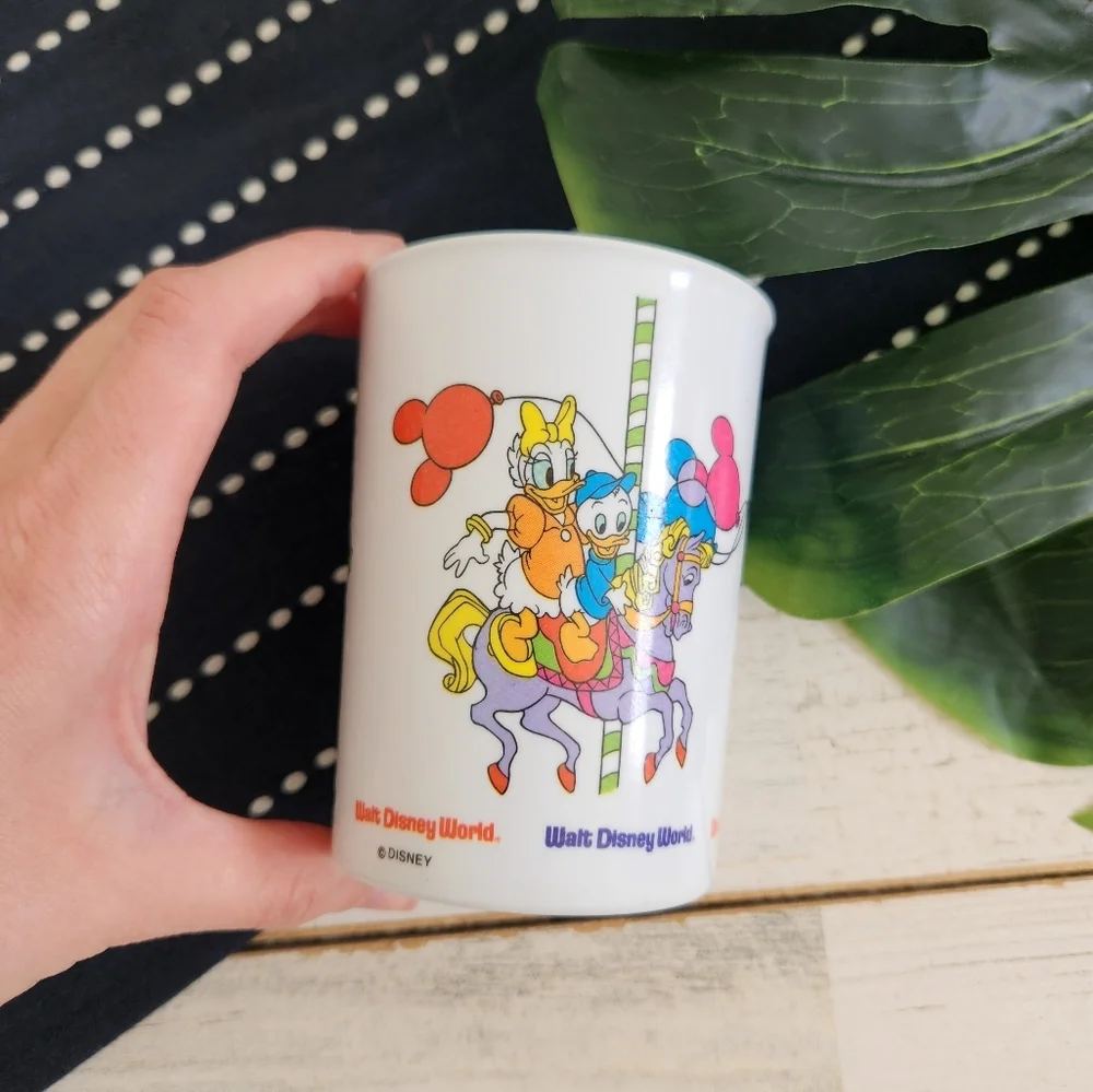 Disney Vintage Superware Melamine Carousel Small Cup